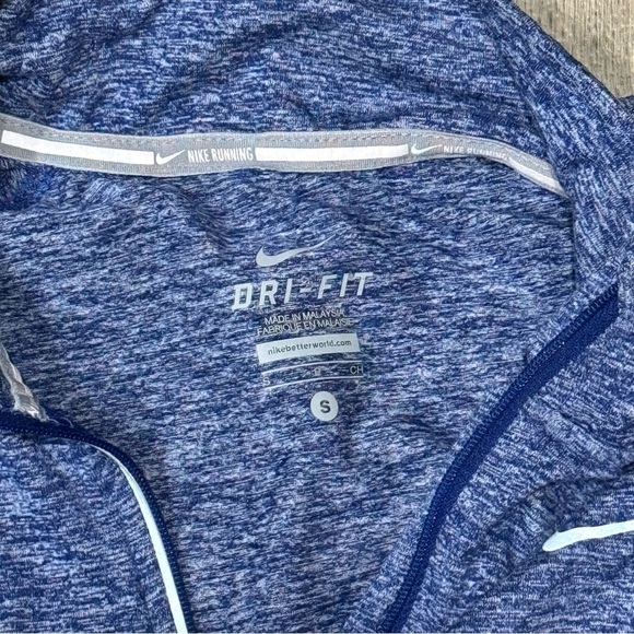 Nike Blue Dri-FIT Quarter-Zip Top Small Women’s - Picture 2 of 3